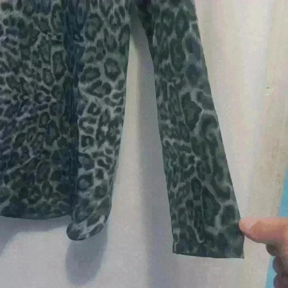 Womens I jeans by Buffalosize S leopard print zip up front thin Dress Tunic Top - Picture 10 of 11